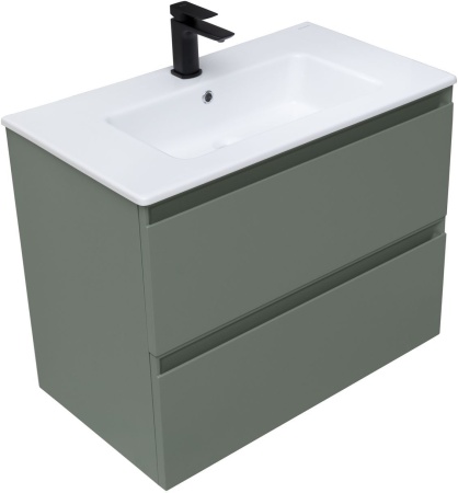 Тумба с раковиной Allen Brau Eclipse 80 1.E1002.CGM олива матовый
