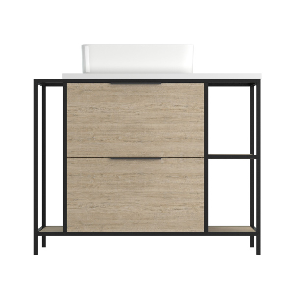 Тумба под раковину напольная Cersanit BOSQUET 100 для CREA 50 дуб, 63013