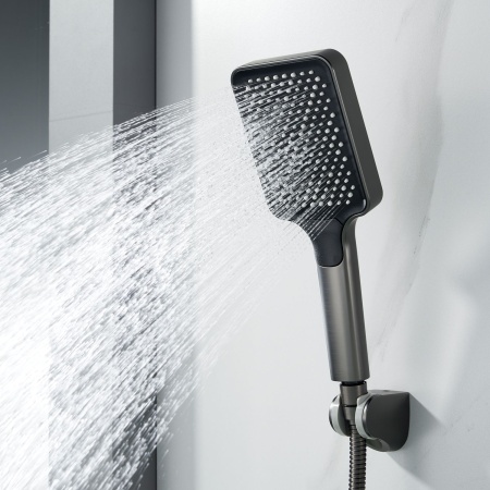 Смеситель для ванны Shevanik S9952T, оружейная сталь
