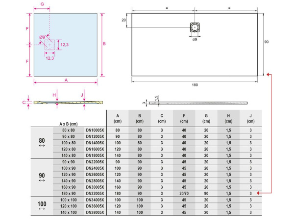 Душевой поддон Riho Velvet sole 120x100 DN36005X0000000 белый