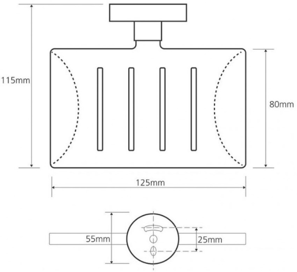 Мыльница для ванной Bemeta Omega 104208082