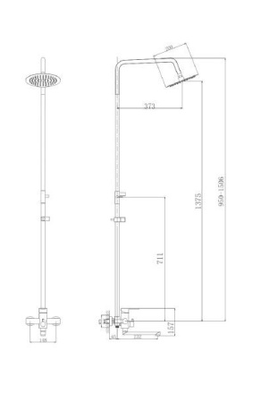 Душевая система Haiba HB24801
