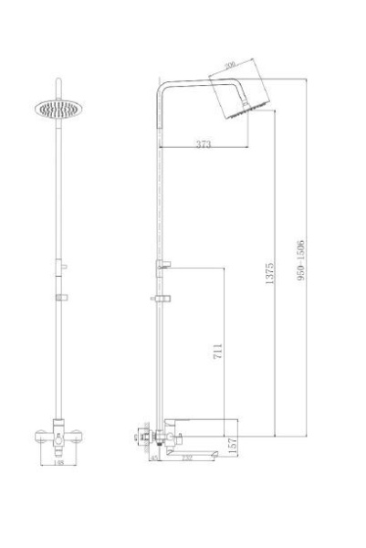 Душевая система Haiba HB24801