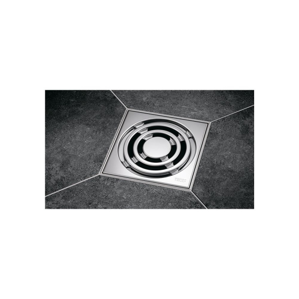 Комплект точечного трапа TECE TECEdrainpoint S с сифоном DN 50, с декоративной решеткой Разноцветный KDP-S120