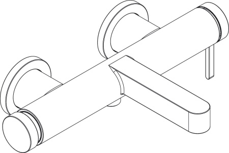 Hansgrohe Finoris Смеситель для ванны однорычажный внешнего монтажа хром 76420000