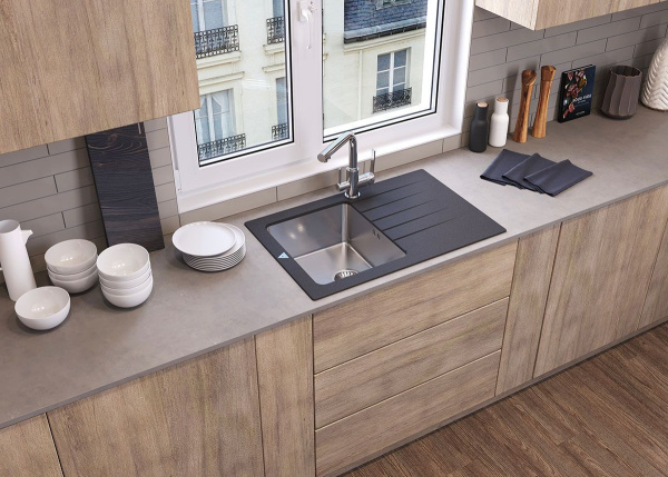 Кухонная мойка TOLERO Twist TTS-760 №923 Белый