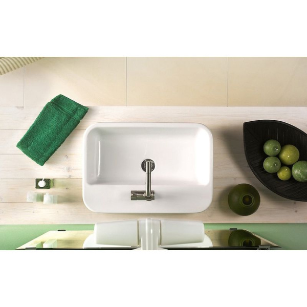 Раковина на столешницу Cersanit CASPIA 60 SQUARE, S-UM-CAS60/1-S-w