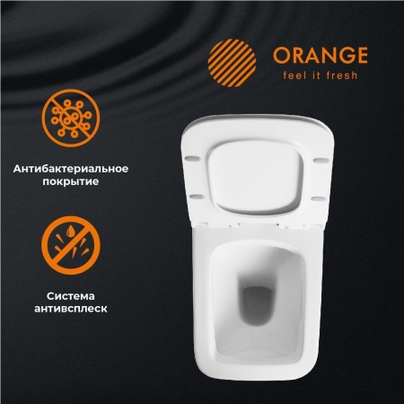 Унитаз подвесной Orange C06-100w сиденье с микролифтом