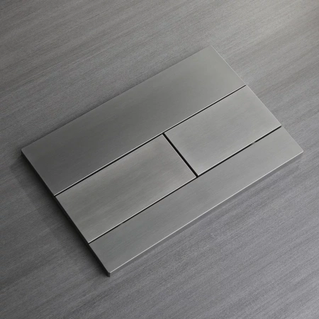 Кнопка смыва Veconi FLUSH V7, FLV7-GM, 240х162х10, пластик, оружейная сталь матовая