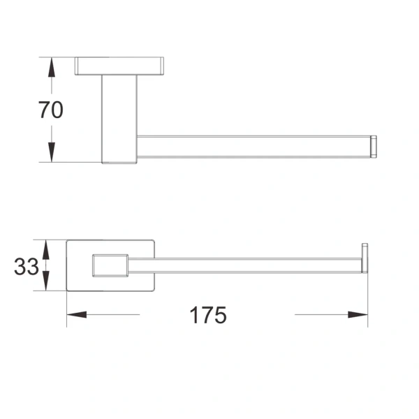 Держатель для туалетной бумаги Shevanik SG5615T, оружейная сталь
