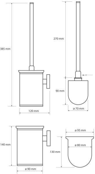 Ершик для унитаза Bemeta Omega 104913117