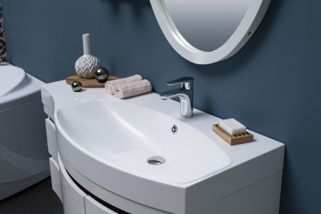 Тумба с раковиной Aquanet Опера 115 R белый (2 дверцы 2 ящика)
