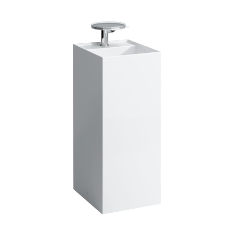 Напольная раковина Kartell by laufen 37,5х43,5х90 см, без отверстия перелива, с 1 отверстием для смесителя, санфарфор 8.1133.1.000.111.1