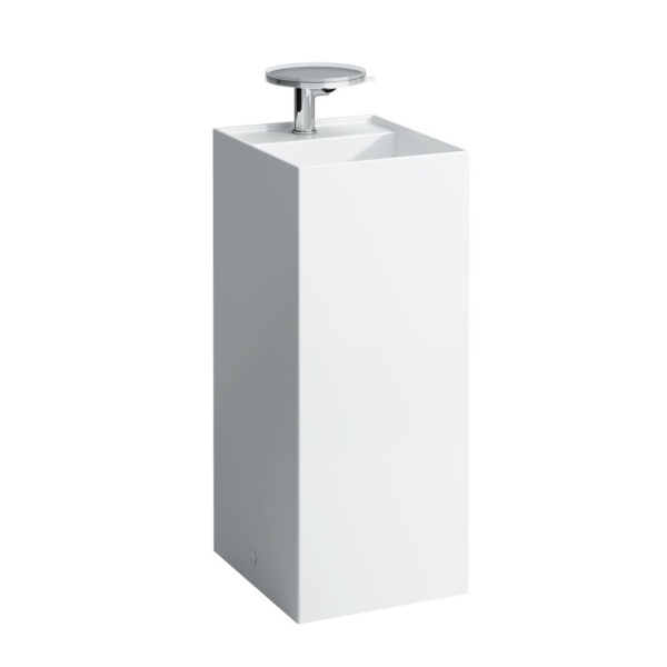Напольная раковина Kartell by laufen 37,5х43,5х90 см, без отверстия перелива, с 1 отверстием для смесителя, санфарфор 8.1133.1.000.111.1