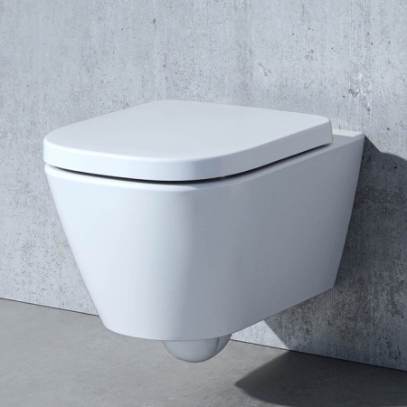 Laufen Meda Унитаз 54x36x35.5см., подвесной, безободковый, смыв Tornado, цвет: белый глянцевый 8.2011.0.000.000.1
