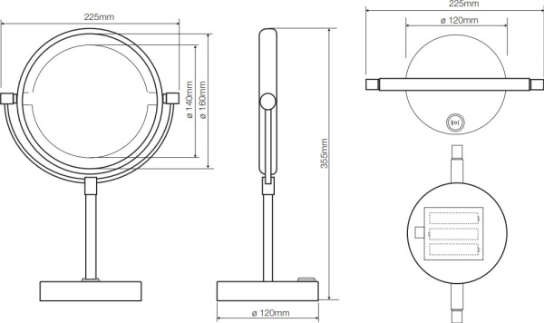 Косметическое зеркало Bemeta 112101622