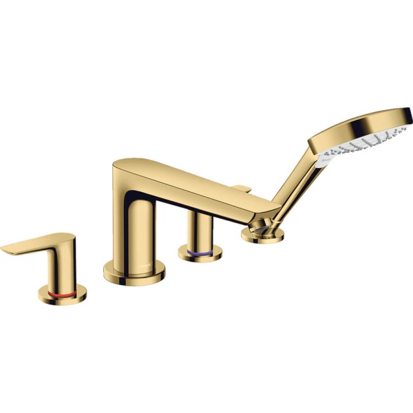 Hansgrohe Talis E Смеситель на край ванны на 4 отверстия бронза 71748140