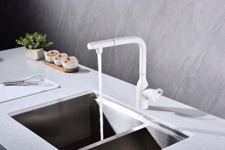 Смеситель для кухни URBAN, белый матовый, Ur213104-WH, Paulmark