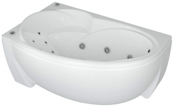 Акриловая ванна Aquatek Бетта 160x95 BET160-0000046 левая, с фронтальным экраном, вклеенный каркас