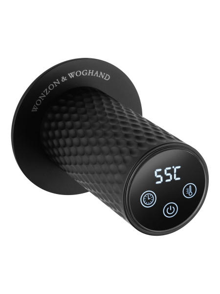 Полотенцесушитель электрический встраиваемый WONZON & WOGHAND, Черный матовый (WW-A355-MB)