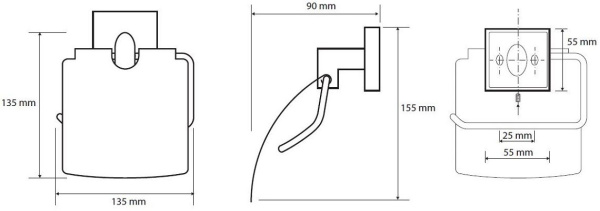 Держатель туалетной бумаги Bemeta Beta 132112012
