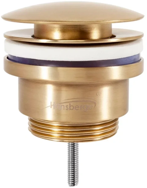 Донный клапан для раковины Hansberge H107 Золото матовое