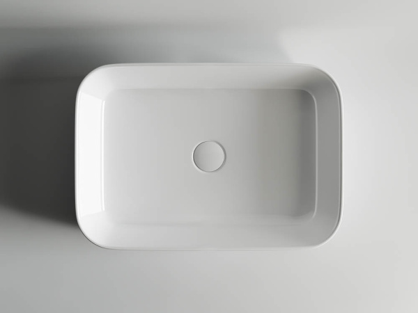 Умывальник Ceramicanova чаша накладная неправильной формы Element 550x400x140мм