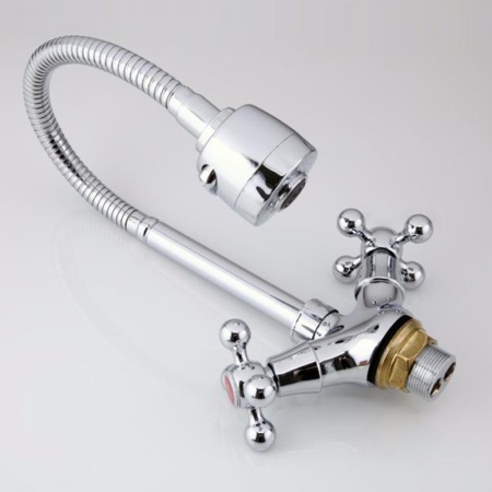 Смеситель для кухни с гибким изливом и режимом душ FRAP F4319, хром