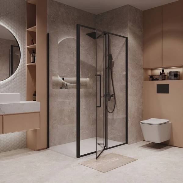 Душевое ограждение Niagara Nova NG-85-12AB-A90B-34 (120*90*195) прямоугольник, двери распашные