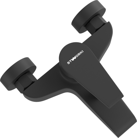 Смеситель для ванны с душем STWORKI Эстфолл S44100BK матовый черный