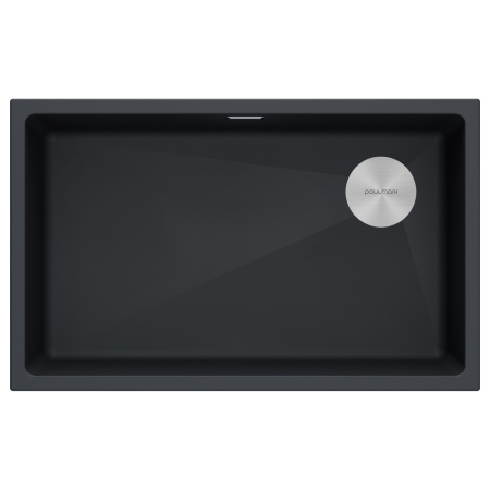 Мойка LUMI 74UNI-SKEW, IT-GRANIT, LU74SK-AN, антрацит, 740х440, Paulmark