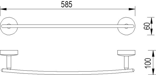 Полотенцедержатель RUSH Fiji FI18531 60 см