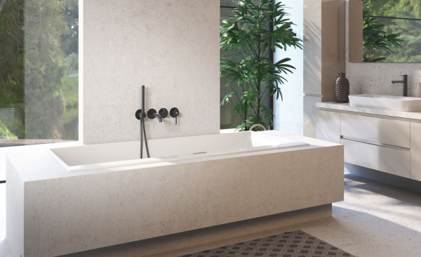 Встраиваемый смеситель для ванны TIMO Saona 2314/03YSM, черный