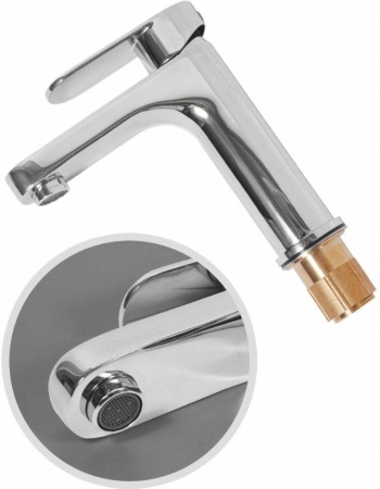 Cмеситель для раковины Hansberge H1044 Хром