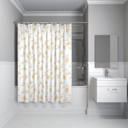 Штора для ванной комнаты IDDIS Elegant 200х200 см elegant gold SCID131P