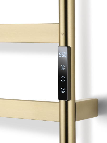 Полотенцесушитель электрический WONZON & WOGHAND, Брашированное золото (WW-A204-BG)