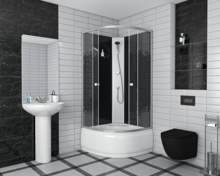 Душевая кабина Niagara Eco NG 7508-14BK Без крыши