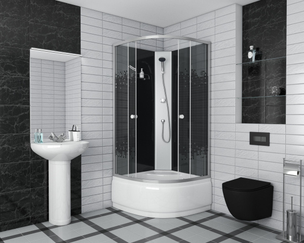 Душевая кабина Niagara Eco NG 7508-14BK Без крыши