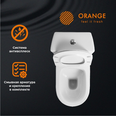 Унитаз-компакт Orange C04-000w сиденье с микролифтом