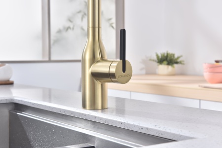 Смеситель для кухни MAGNETO ONE, светлое золото, Ma213188-LG, Paulmark