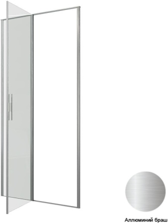 Душевая дверь Allen Brau Priority 100 3.31029.BA серебро браш
