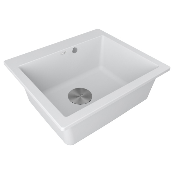 Мойка KANTE 60, IT-GRANIT, PM106052-WH, белый, 600х520 мм, Paulmark