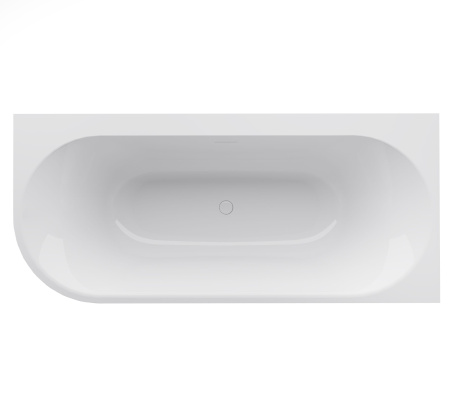 Ванна акриловая Vincea VBT-704-1800-R, 1800*800*585, цвет белый, правая, щелевой перелив, слив белый