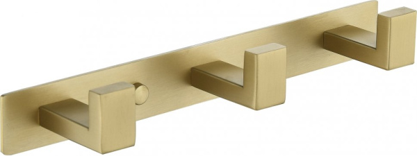 Полотенцедержатель на планке 3-й Grocenberg AC0013 (Золото матовый)