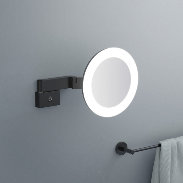 Зеркало косметическое с подсветкой TIMO Petruma 15276/03, черный