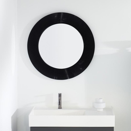 Laufen Kartell Зеркало круглое d=78см, настенное, без подсветки, цвет: черный 3.8633.1.091.000.1