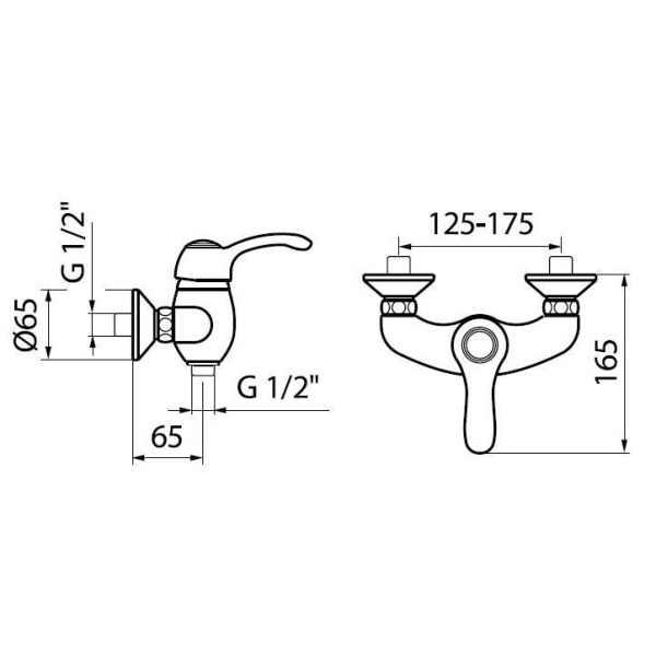 Смеситель для душа Webert Aurora AU870102017
