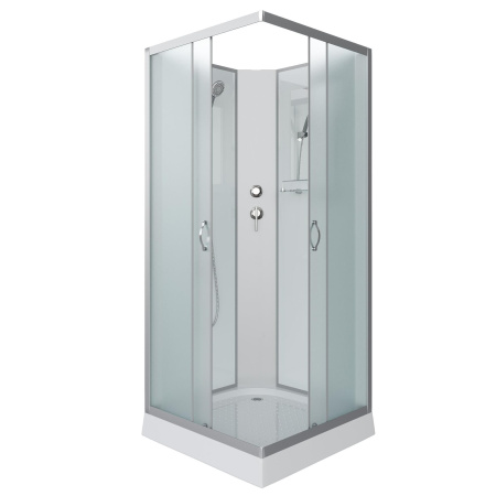 Душевая кабина Niagara Classic NG-1101-14BK 90х90х200, низкий поддон 13 см, стекло матовое с полкой