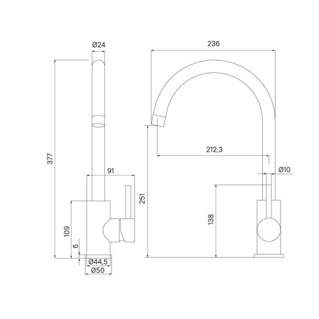 Смеситель для кухонной мойки IDDIS Kitchen K05STJ0i05