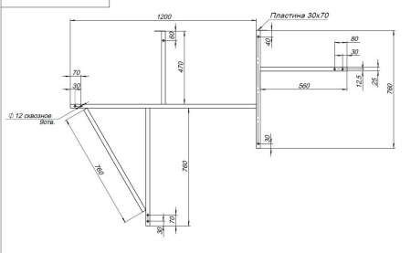 Каркас сварной для акриловой ванны Aquanet Jamaica 160x100 L/R